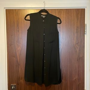 Black Sheer Cap Sleeved Vince Blouse